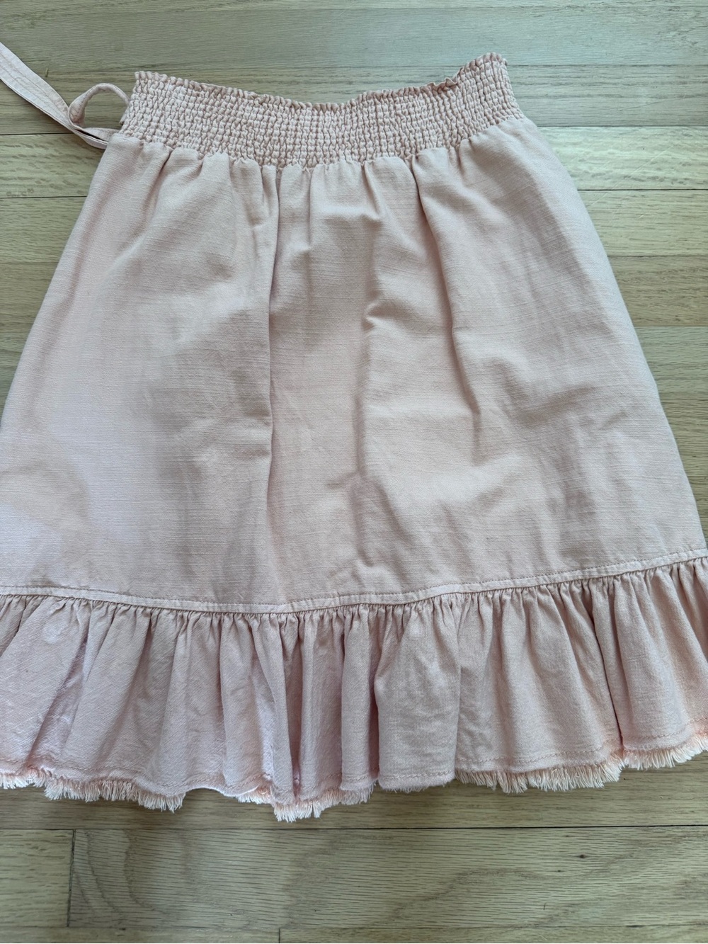 Pilcro Anthropologie XS Nettie Blush Pink Ruffle Wrap Skirt - Picture 5 of 5